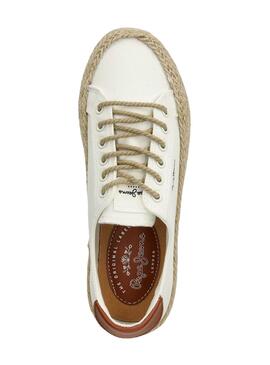 Chaussures Pepe Jeans Kyle Blanc pour Femme