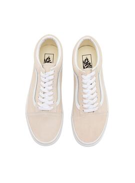 Chaussures Vans Old Skool beige pour Femme