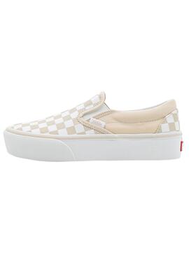 Chaussures Vans Classic Beige pour Femme