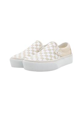 Chaussures Vans Classic Beige pour Femme