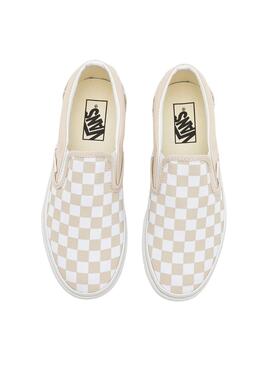 Chaussures Vans Classic Beige pour Femme