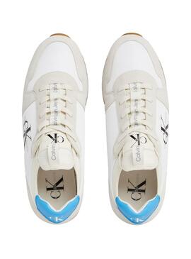 Baskets Calvin Klein Runner Sock Lace Up Blanc