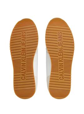 Baskets Calvin Klein Runner Sock Lace Up Blanc