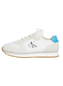Baskets Calvin Klein Runner Sock Lace Up Blanc