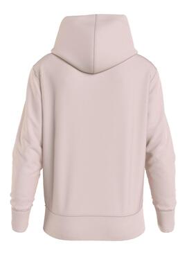 Sweat à capuche Calvin Klein Jeans Institutional Rose pour homme