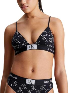 Soutien-gorge Calvin Klein Unlined Triangle Noir