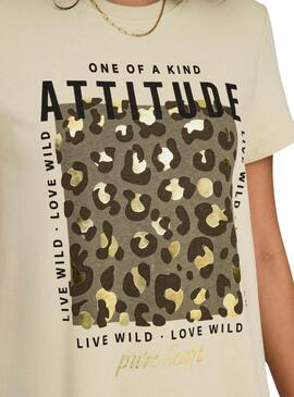 Robe Only Frida Beige pour femme