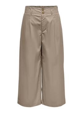 Pantalon ONLY Zora Culotte Tostado Pour Femme