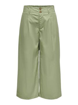 Pantalon Only Zora Culotte Vert Pour Femme