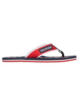 Tongs Tommy Hilfiger Beach Rouge Pour Homme