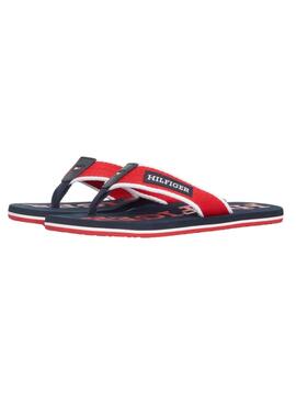 Tongs Tommy Hilfiger Beach Rouge Pour Homme