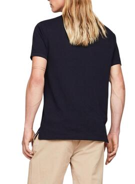 Camisa polo Tommy Hilfiger Monotype azul marino para hombre.