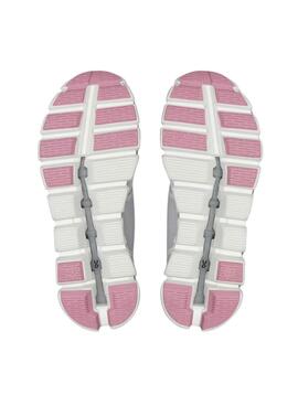 Chaussures de course On Running Cloud Push Gris pour Femme
