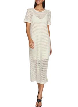 Robe Vila Adella Beige pour femme