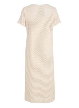 Robe Vila Adella Beige pour femme