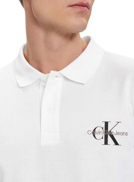 Polo Calvin Klein Jeans Monologue Blanc