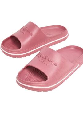 Sandales Pepe Jeans Beach Slide Rose Pour Femme
