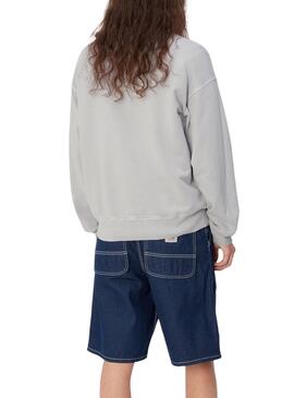 Sweatshirt Carhartt Nelson Grise Pour Homme