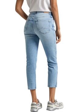 Jean Pepe Jeans Slim en denim bleu pour femme