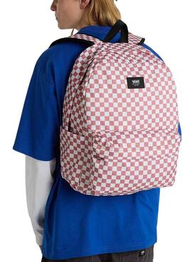 Sac à dos Vans Old Skool Check Rose pour Femme