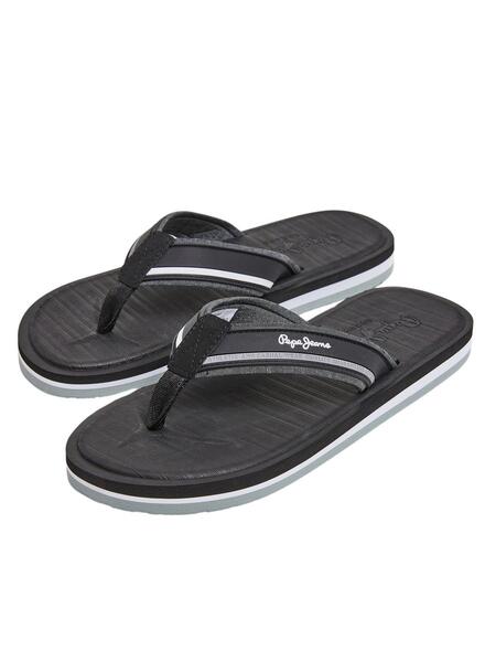 Tongs Pepe Jeans West Basic Noir pour Homme