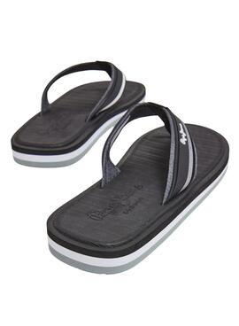 Tongs Pepe Jeans West Basic Noir pour Homme