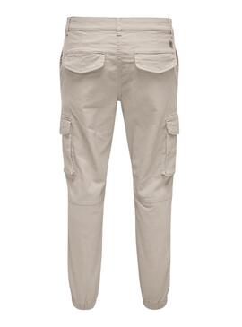 Pantalon Only and Sons Carter Beige pour Homme