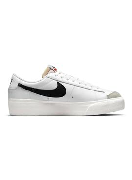 Chaussures Nike Blazer Low Platform Blanche Pour Femme