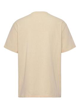 T-shirt Tommy Jeans Spray Pop Beige pour homme