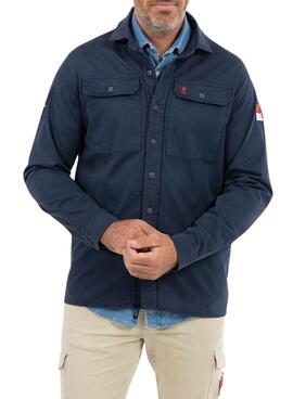 Chemise surchemise El Pulpo à Deux Poches Marine Pour Homme
