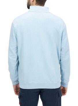 Sudadera El Pulpo Perkins Patch Bleu Pour Homme