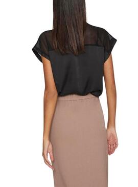 Top Vila Villette Noir Pour Femme