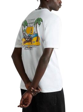 Camiseta Vans Down Time Blanc Pour Homme