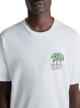 Camiseta Vans Down Time Blanc Pour Homme
