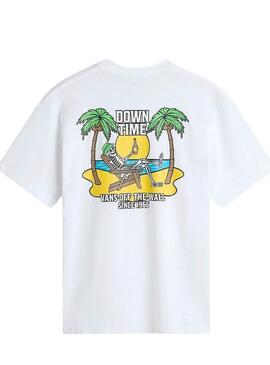 Camiseta Vans Down Time Blanc Pour Homme