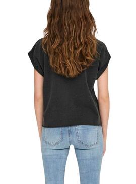 T-shirt Only Lucinda Noir pour femme