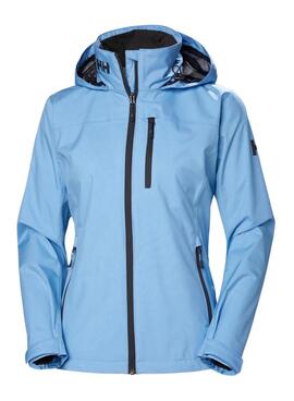 Veste Helly Hansen Crew Hooded Bleu pour Femme