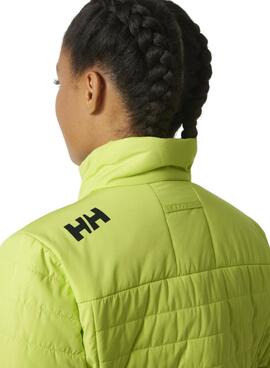 Veste Helly Hansen Crew Insulator verte pour femme