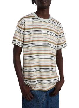 Maillot Vans Mcmillan à rayures turquoise pour homme