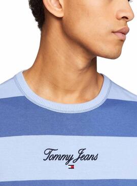 Maillot à rayures audacieuses Tommy Jeans Bleu pour homme