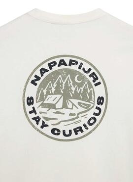 T-shirt Napapijri Kotcho Blanc pour Homme et Femme