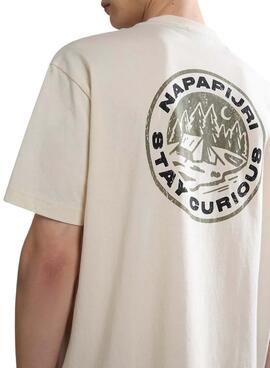 T-shirt Napapijri Kotcho Blanc pour Homme et Femme