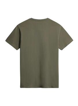 T-shirt Napapijri Salis vert pour homme