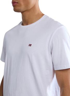T-shirt Napapijri Salis Blanc pour homme