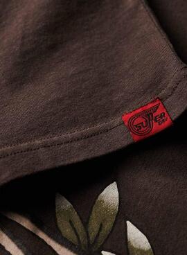 Maillot Superdry Tatto Graphic Loose Negro Pour Homme