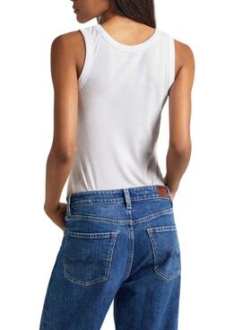 T-shirt Pepe Jeans Lane blanc pour femme