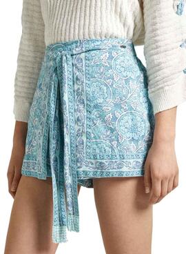Shorts Pepe Jeans Ember Bleu Pour Femme