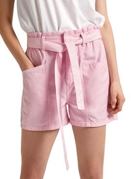 Shorts Pepe Jeans Valle Rosa Pour Femme