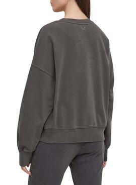 Sweatshirt Pepe Jeans Kelly Noir Pour Femme