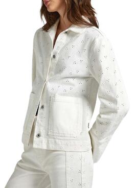 Chaqueta Pepe Jeans Anny Blanche pour femme